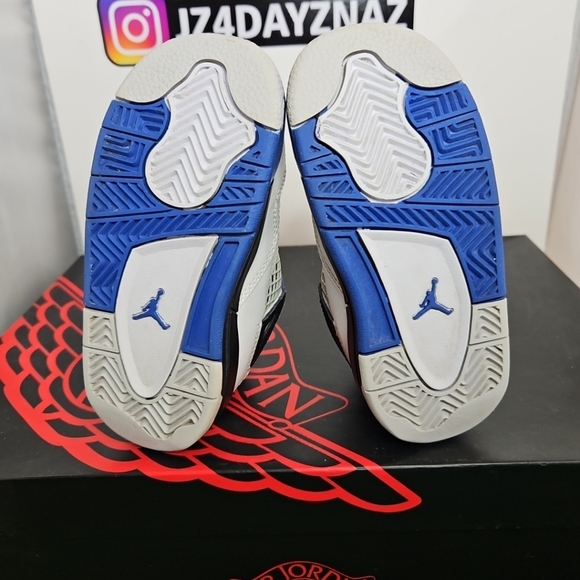 NIKE Air Jordan 4 Retro Motorsport 2017 Toddler Size 7C Cleanest Pair Here , fi - Picture 7 of 14
